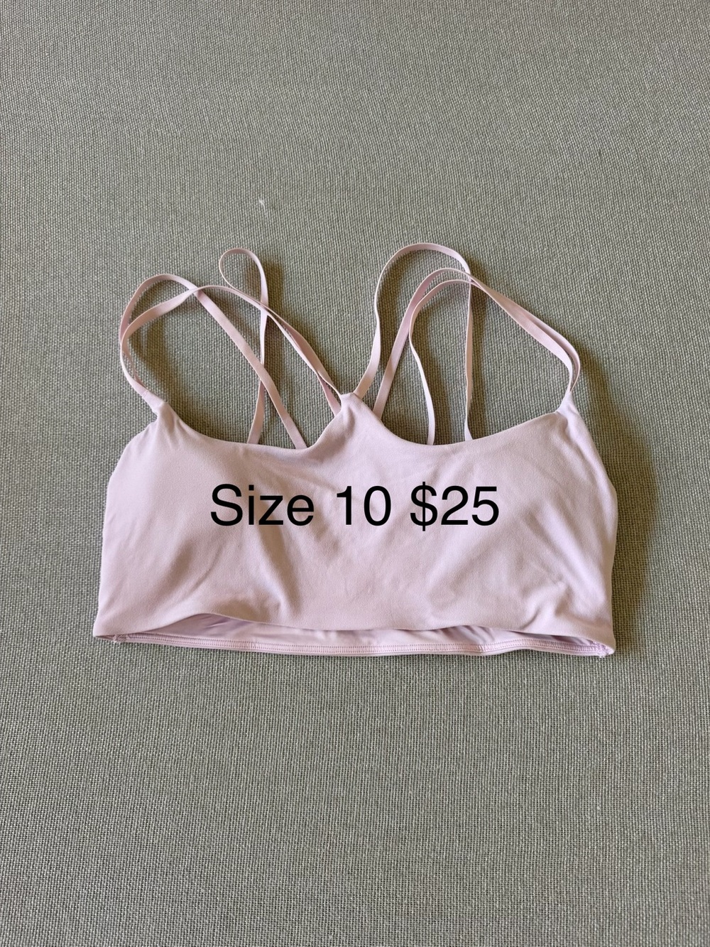 lululemon athletica Light Pink Strappy Sports Bra